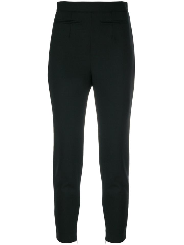 Alexander Mcqueen Slim-fit Cropped Trousers - Black