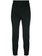 Alexander Mcqueen Slim-fit Cropped Trousers - Black