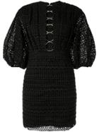 Acler Daniels Embroidered Mini Dress - Black