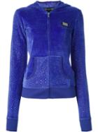 Philipp Plein 'skull Nation' Hoodie, Women's, Size: Small, Blue, Modal/cotton/polyester