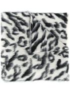 Moschino Leopard Intarsia Scarf - White