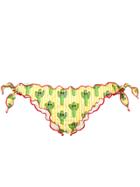 Mc2 Saint Barth Cactus Print Bikini Bottoms - Yellow & Orange