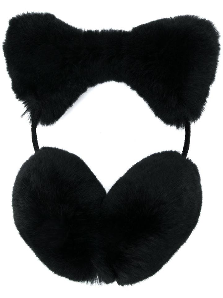 Liska Over The Head Bow Ear Plugs - Black