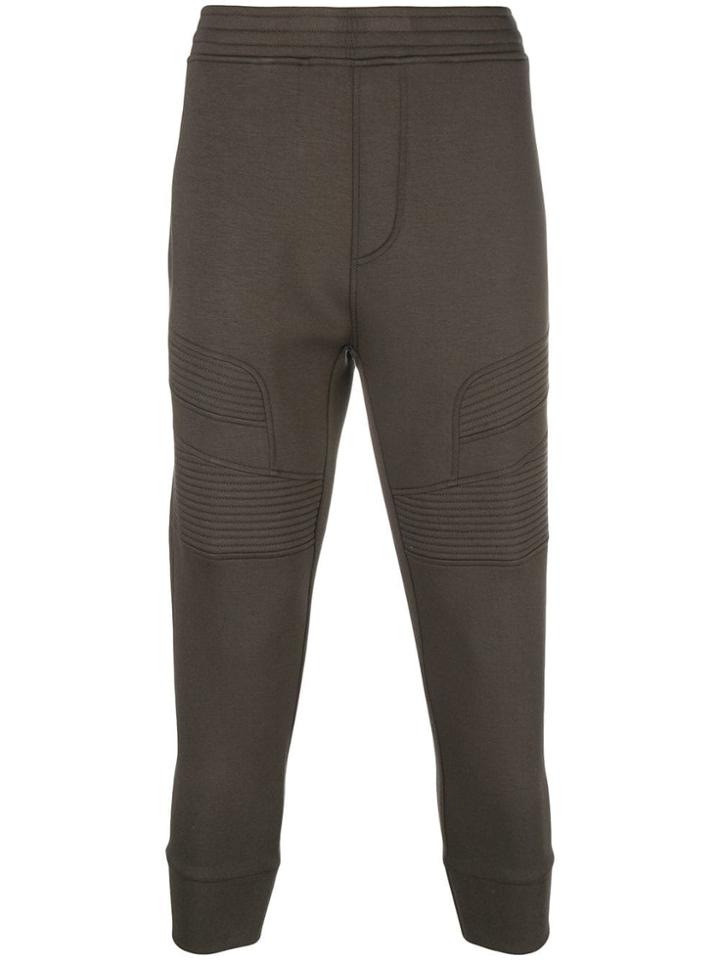 Neil Barrett Quilted Track Pants - Nude & Neutrals