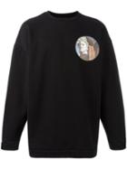 Off-white Circle Chirico Sweatshirt, Men's, Size: Small, Black, Cotton