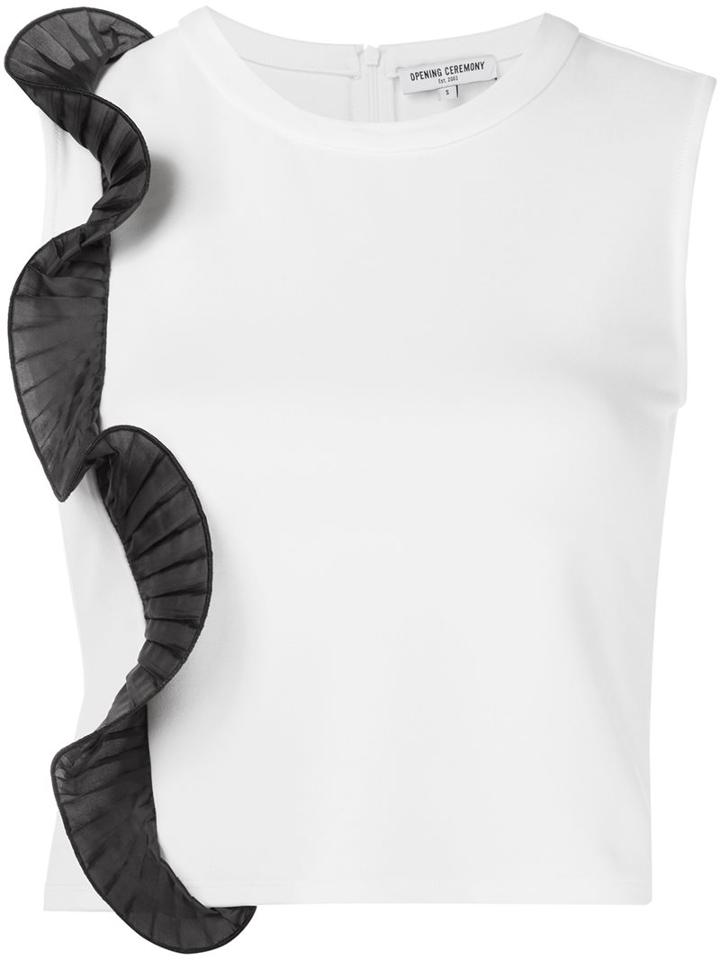 Opening Ceremony Pleat Detail Crop Top