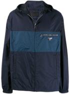 Prada Tonal Hooded Jacket - Blue