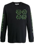 Mcq Alexander Mcqueen Chester Monster Long-sleeved T-shirt - Black