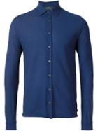 Zanone Jersey Shirt, Men's, Size: 52, Blue, Cotton