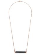 Kristin Hanson Onyx And Diamond Bar Necklace, Black