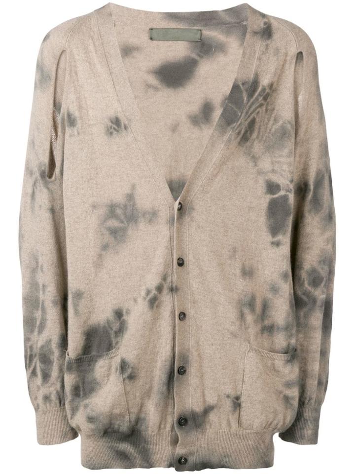 Di Liborio Tie Dye Buttoned Cardigan - Brown