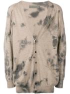 Di Liborio Tie Dye Buttoned Cardigan - Brown