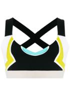 No Ka' Oi Color Block Cropped Top - Multicolour