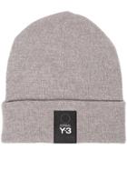 Y-3 Logo Patch Beanie - Grey