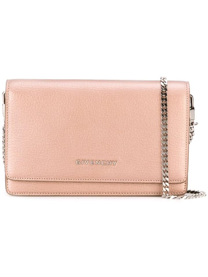 Givenchy 'pandora' Chain Wallet, Women's, Pink/purple, Calf Leather