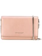 Givenchy 'pandora' Chain Wallet, Women's, Pink/purple, Calf Leather