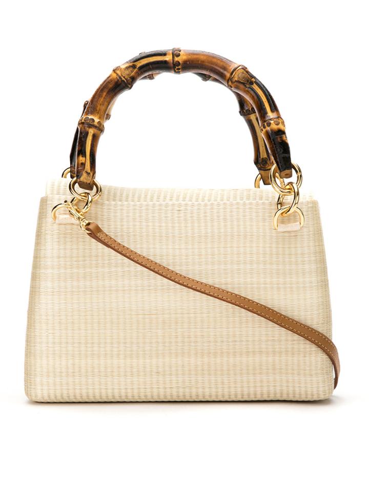 Serpui Straw Shoulder Bag - White