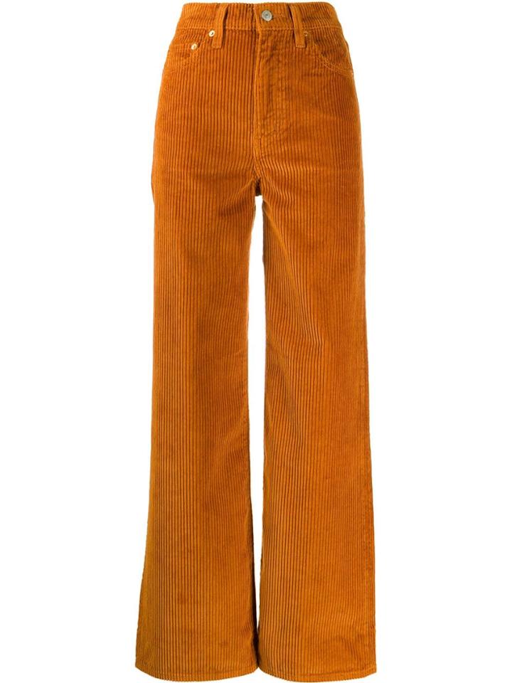 Levi's Corduroy Flared Trousers - Orange