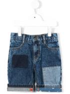 Little Marc Jacobs Patchwork Denim Shorts, Boy's, Size: 10 Yrs, Blue