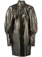 Ellery Bishop Sleeve Top, Women's, Size: 8, Grey, Silk/polyester