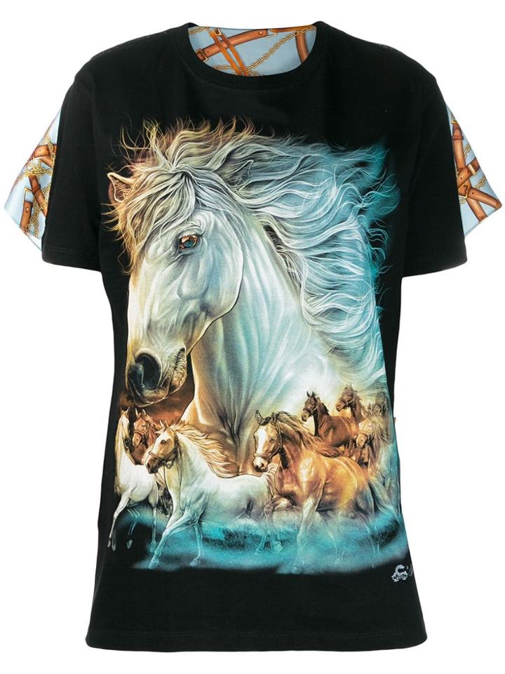 Wendy Jim Printed Horses T-shirt - Black
