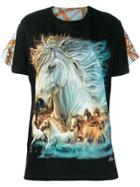 Wendy Jim Printed Horses T-shirt - Black