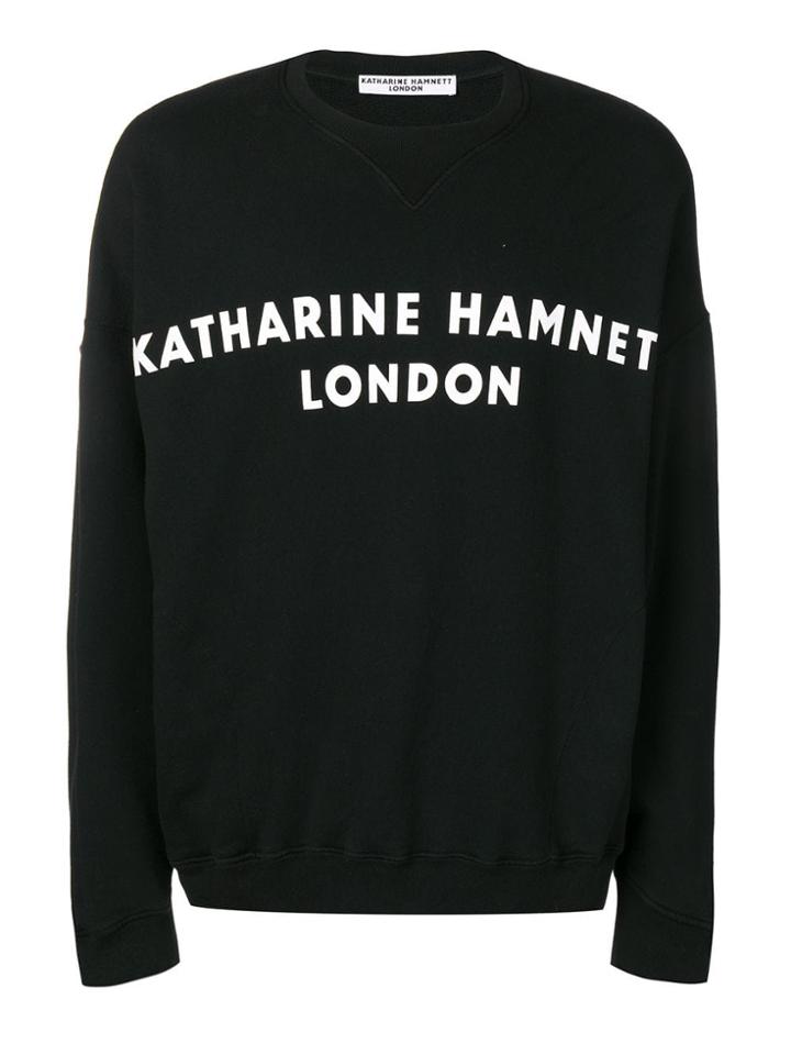 Katharine Hamnett Logo Print Sweatshirt - Black