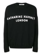 Katharine Hamnett Logo Print Sweatshirt - Black
