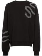 Amiri Snake Applique Cotton Sweatshirt - Black
