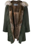 Army Yves Salomon Rabbit And Coyote Fur Lined Parka