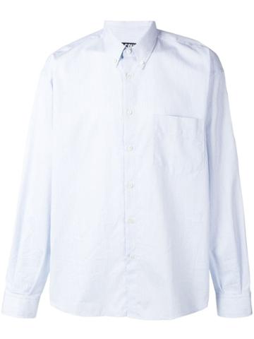 Jacquemus Men Micro Stripe Shirt - Blue