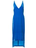 Dion Lee Velvet Fine Line Cami Dress - Blue