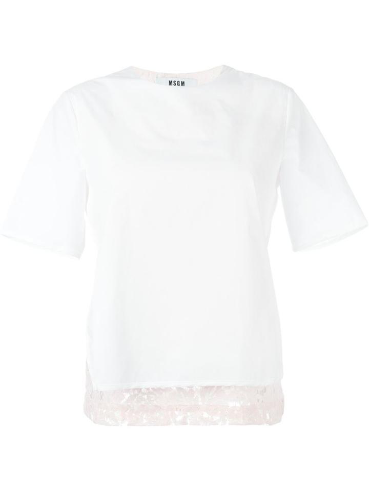 Msgm Layered Lace Blouse