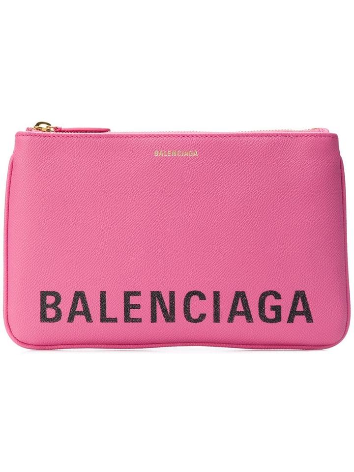 Balenciaga Ville Pouch M - Pink