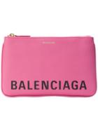 Balenciaga Ville Pouch M - Pink