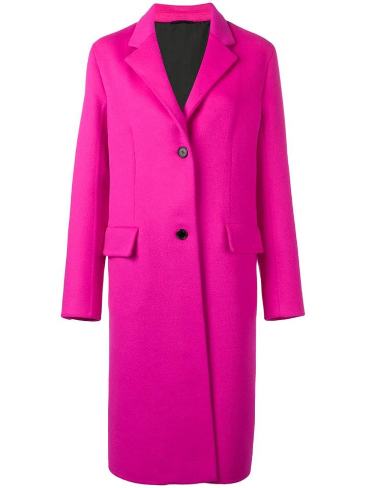 Calvin Klein 205w39nyc Classic Single-breasted Coat - Pink