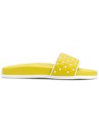 Valentino Studded Slippers - Yellow & Orange