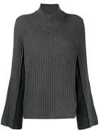 Maison Margiela Rib-knit Jumper - Grey