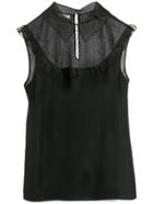 Miu Miu Rouched Blouse - Black