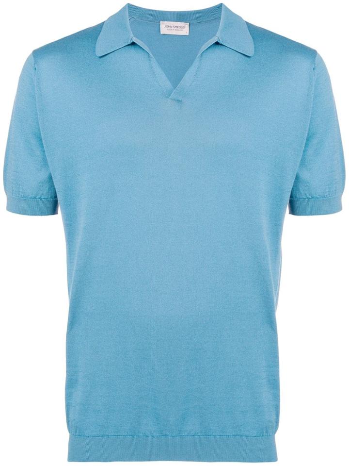 John Smedley Hatfield Polo Shirt - Blue