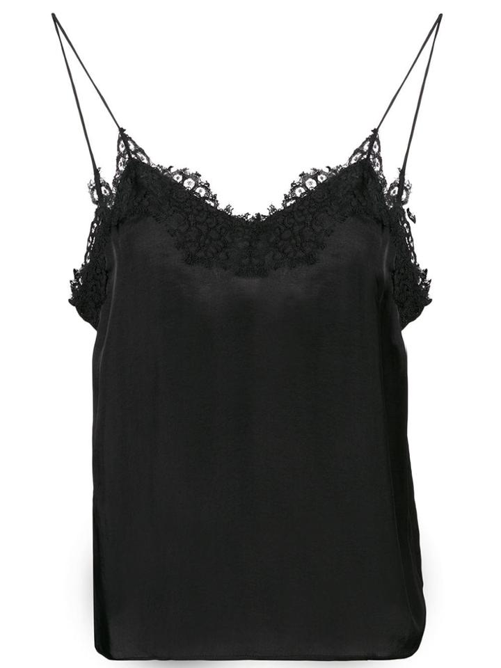 Pinko Lace Trim Cami - Black