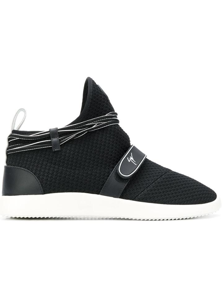 Giuseppe Zanotti Design Logo Sock Sneakers - Black
