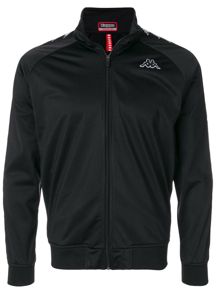 Kappa Logo Stripe Track Top - Black