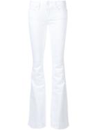 Paige Fiona Flared Jeans, Women's, Size: 25, White, Cotton/spandex/elastane