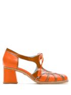 Sarah Chofakian Sein Leather Pumps - Orange