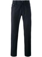 Jacob Cohen Handkerchief Back Detail Trousers, Men's, Size: 40, Blue, Polyamide/spandex/elastane/cashmere/virgin Wool
