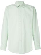 Martine Rose Logo Embroidered Plain Shirt - Green