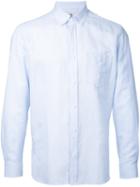 Buttoned Shirt - Men - Cotton/linen/flax - S, Blue, Cotton/linen/flax, Kent & Curwen