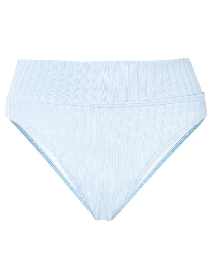 Peony High-cut Bikini Bottoms - Blue