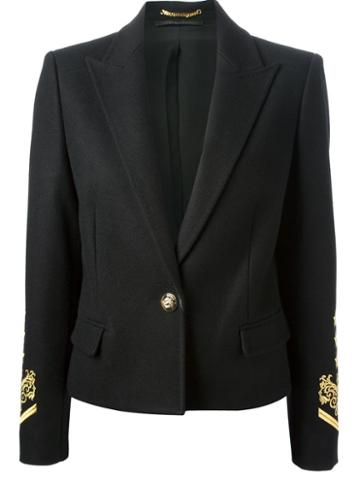 Versace Military-style Embroidered Blazer